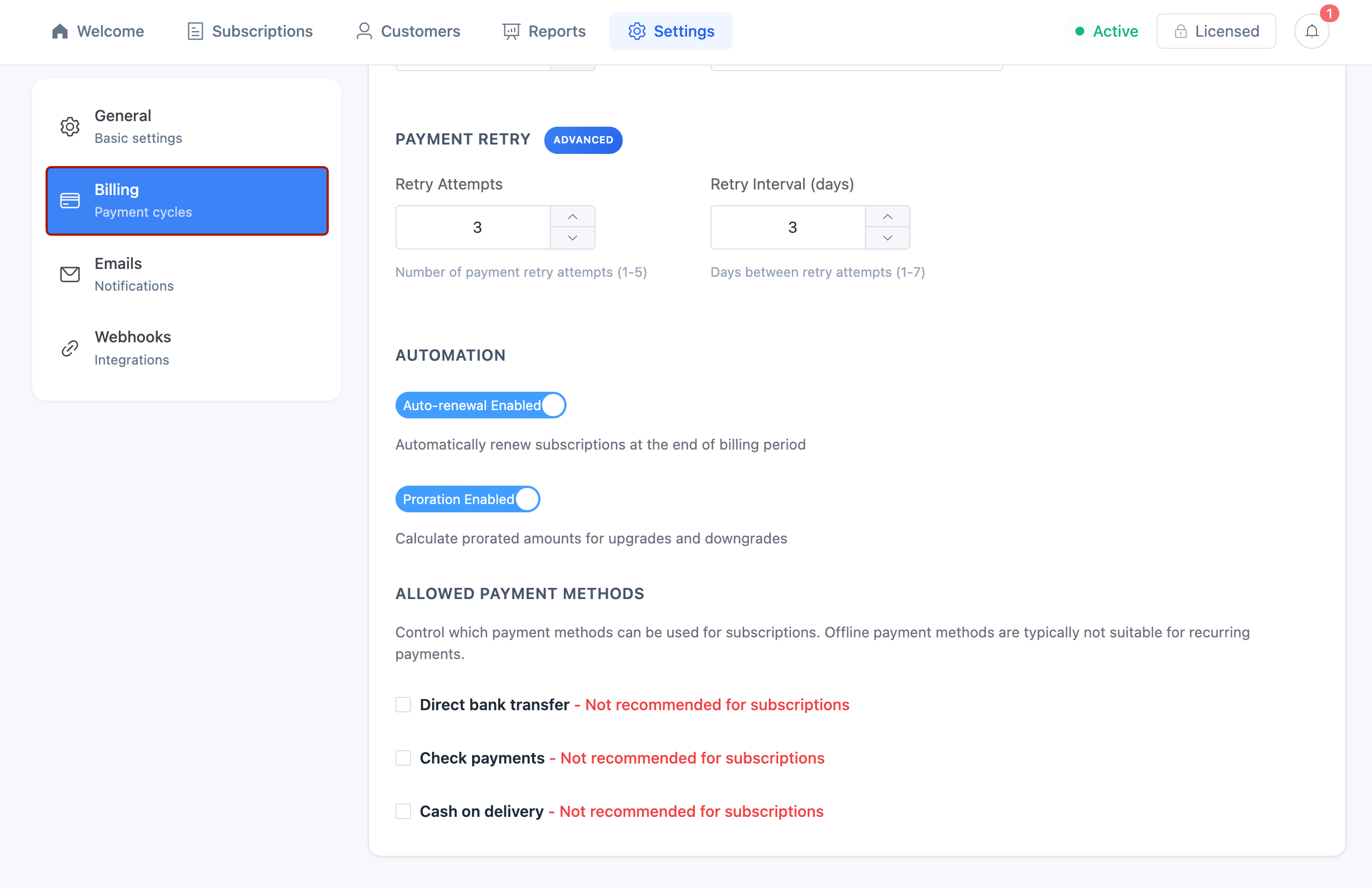Payment Gateway Screenshot